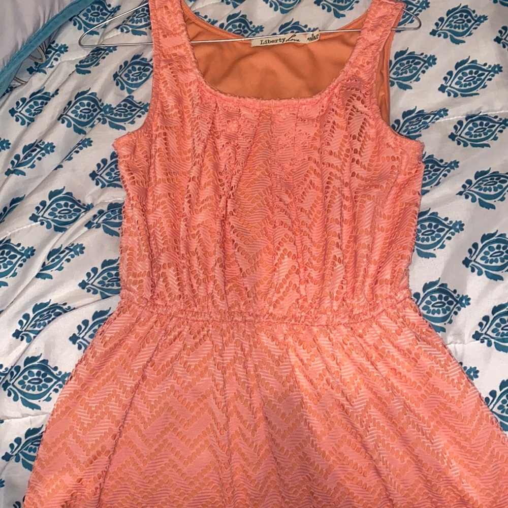 long summer , liberty love , pink/ peach color dress